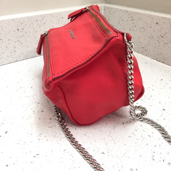 GIVENCHY Red Sugar Goatskin Mini Chain Pandora Bag - Picture 11 of 16